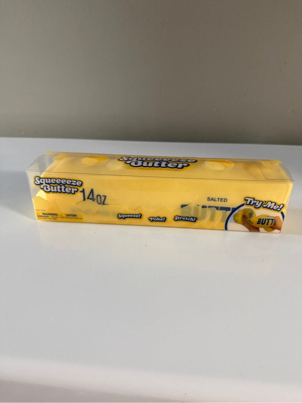 Squeezeeze Butter 14oz Yellow Stress Toy
